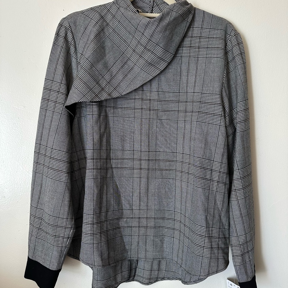 Zara Black and White Checkered Shirt
